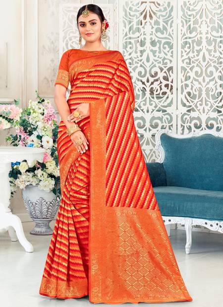 1011 Santraj New Ethnic wear Latest Saree Collection 1011-Orange